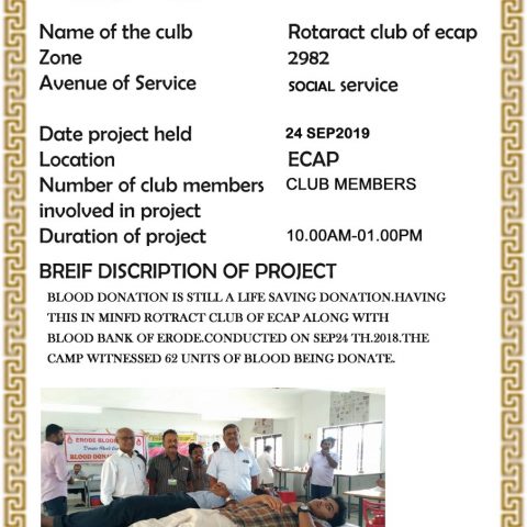 Blood Donation camp @ ECAP