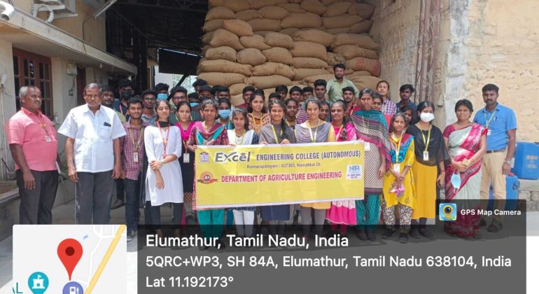 Final Year Students visited Sri Sakthi Murugan Modern Rice Mill