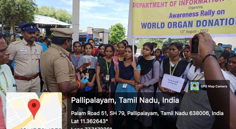 awareness rally  in view of world organ donation day