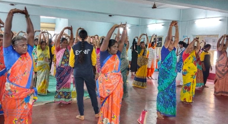 EMCNYconducted the Mega yoga programme